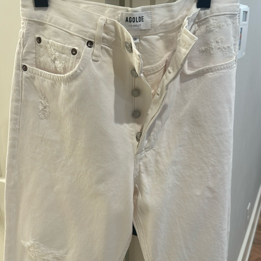 Agolde Jean off white color